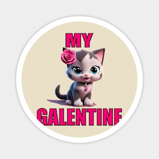 My galentine kitten Magnet